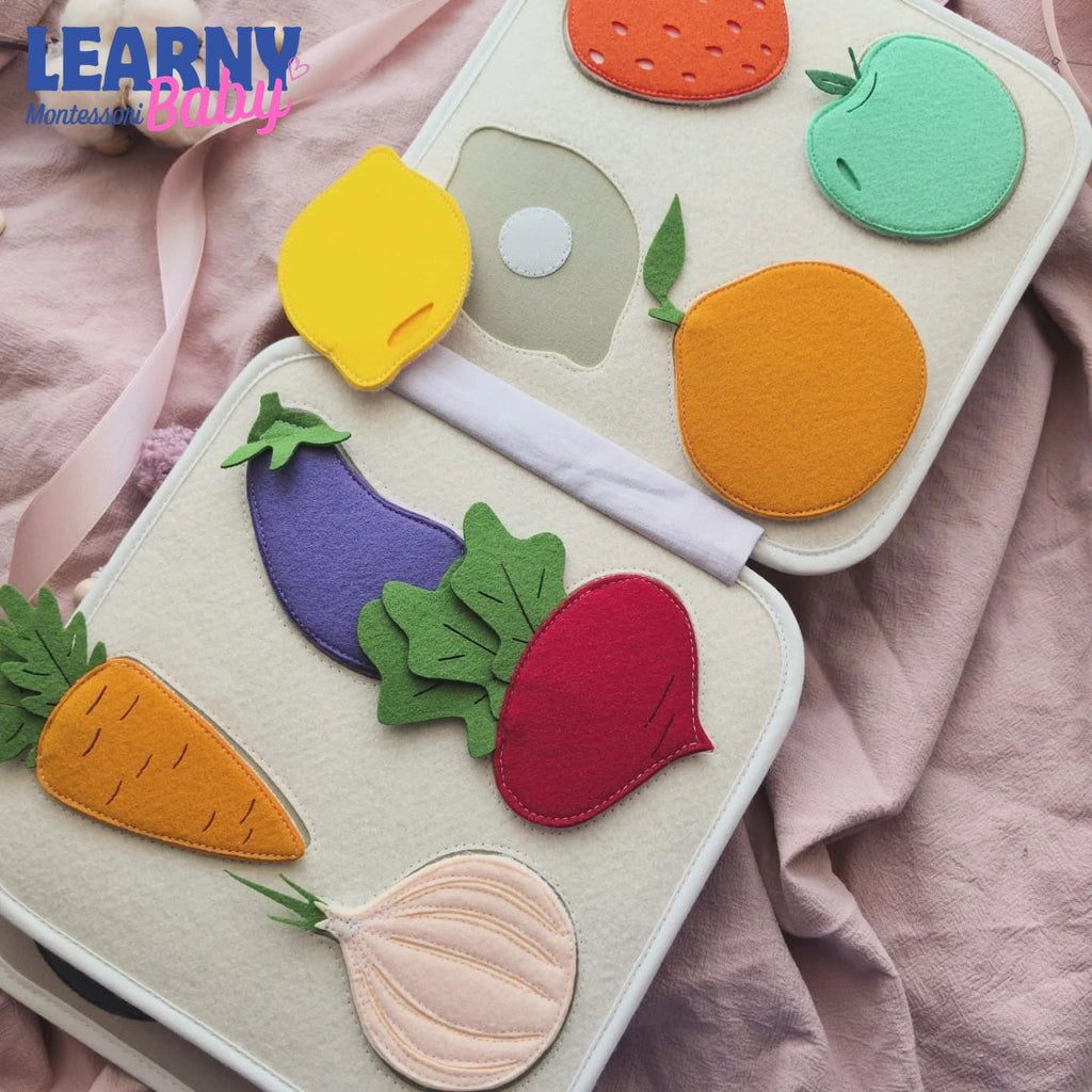 Personalized Fox Busy Book for Toddlers, Custom Name Felt Quiet Book, Woodland Animal Montessori Activity Toy QBLB59