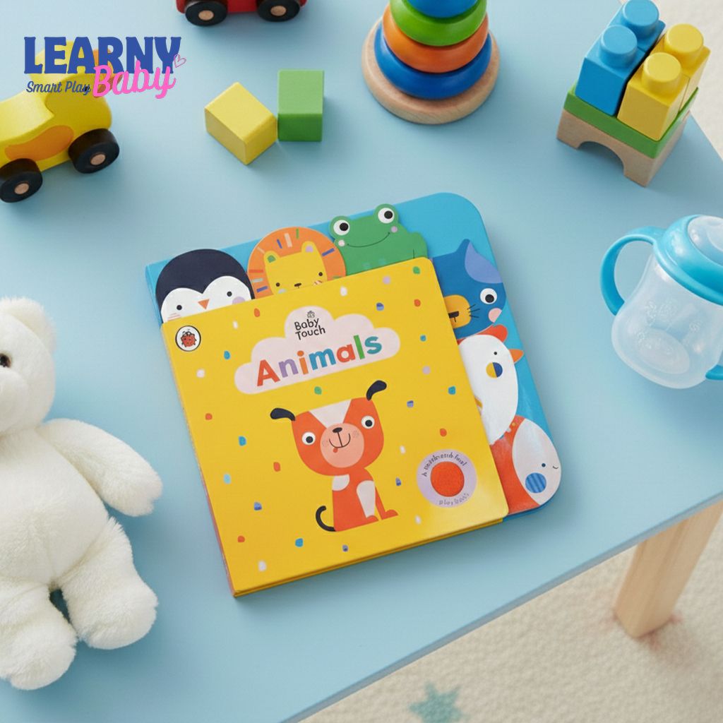 Baby Touch: Animals Tab Book – Touch-and-Feel Board Book for Newborns
