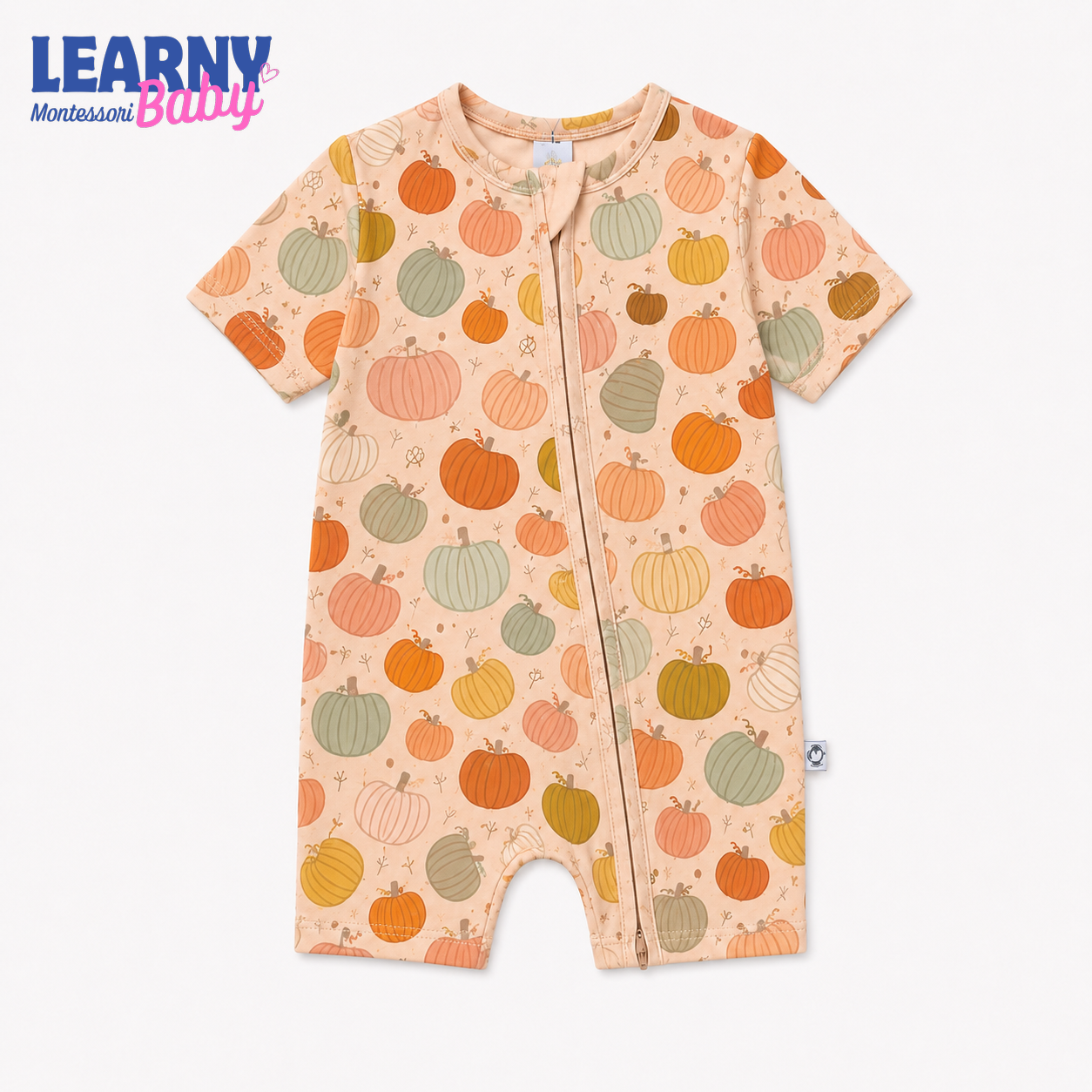 Vintage Pumpkin Patch Convertible Zippy – Baby’s First Fall Outfit