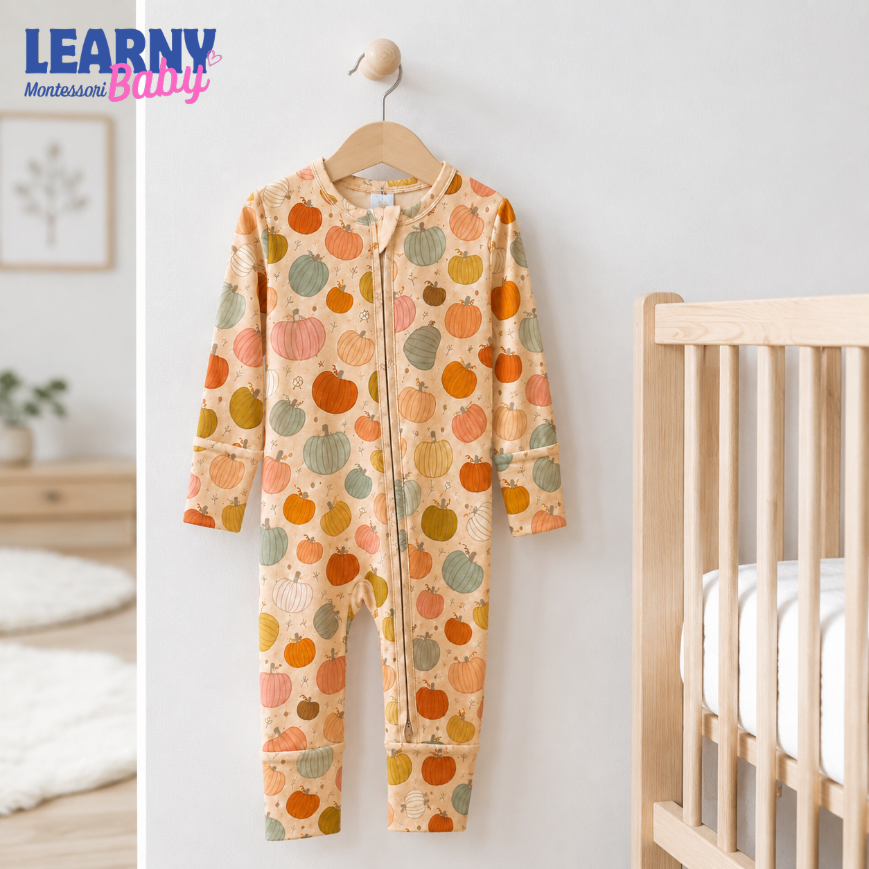 Vintage Pumpkin Patch Convertible Zippy – Baby’s First Fall Outfit