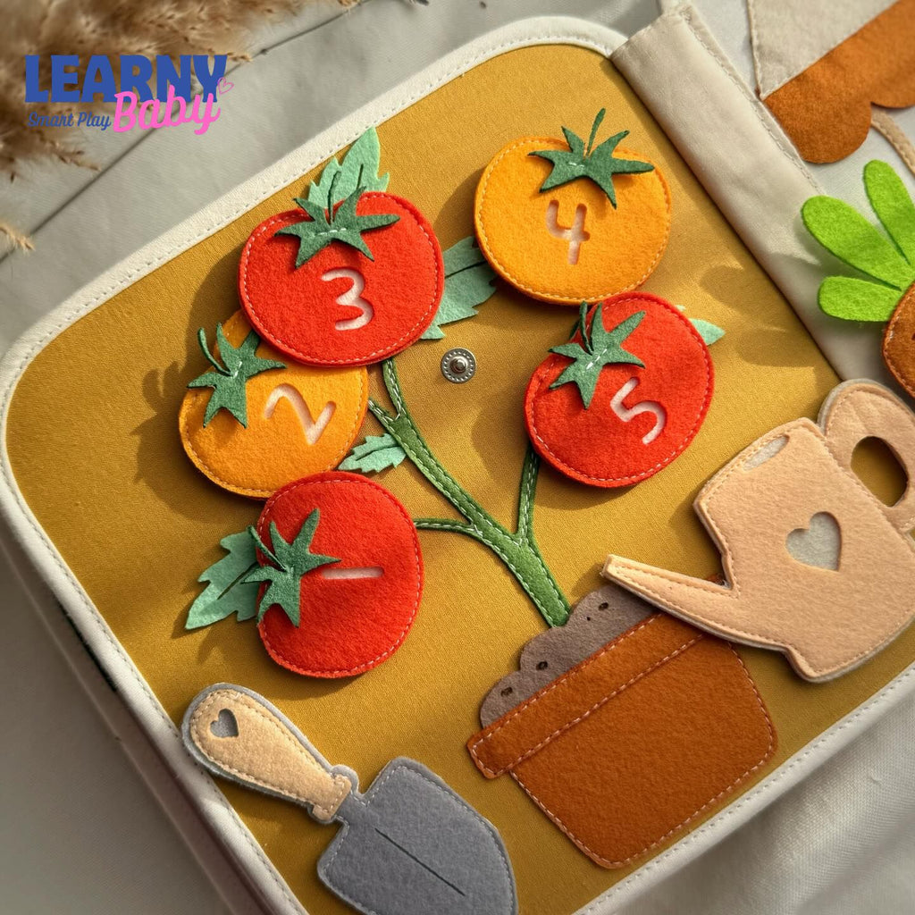 Personalized Farm Quiet Book for Toddlers, Custom Name Montessori Busy Book, Felt Sensory Activity Book, Fine Motor Learning Toy