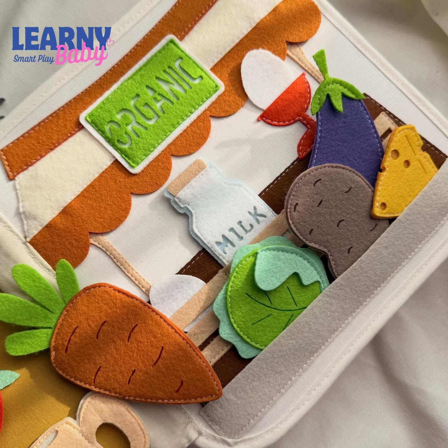 Personalized Farm Quiet Book for Toddlers, Custom Name Montessori Busy Book, Felt Sensory Activity Book, Fine Motor Learning Toy