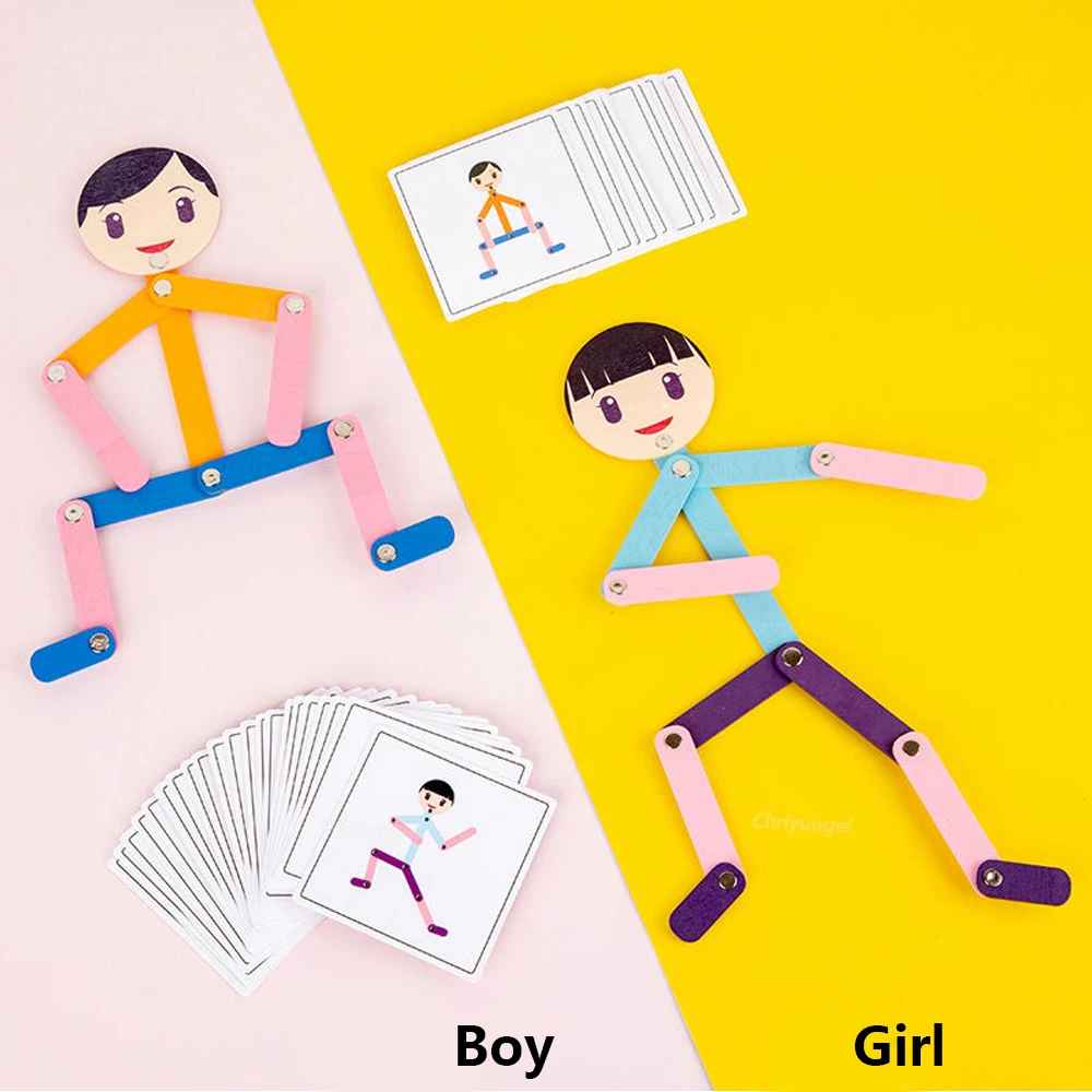 Creative Pose Matching Puzzle – Fine Motor & Logical Thinking Educational Game (Ages 3+)