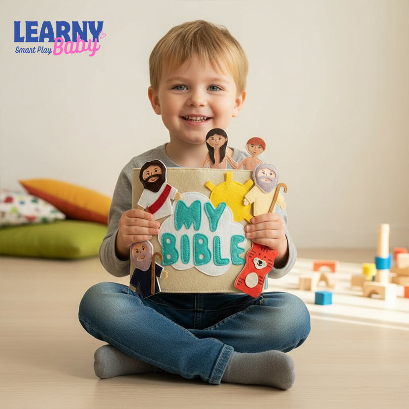 My Bible Felt Quiet Book for Toddlers – Christian Busy Book, Montessori Soft Activity Book for Kids