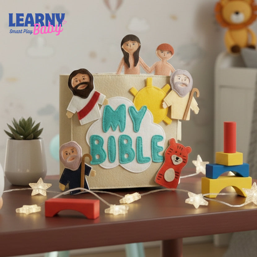 My Bible Felt Quiet Book for Toddlers – Christian Busy Book, Montessori Soft Activity Book for Kids