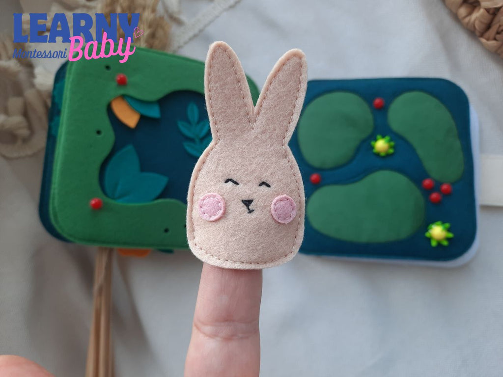 Personalized Fox Baby Busy Book for Toddlers, Felt Busy Book, Montessori Busy Book, Woodland Activity Gift for Kids, Custom Name Gift for Kids QBLB44