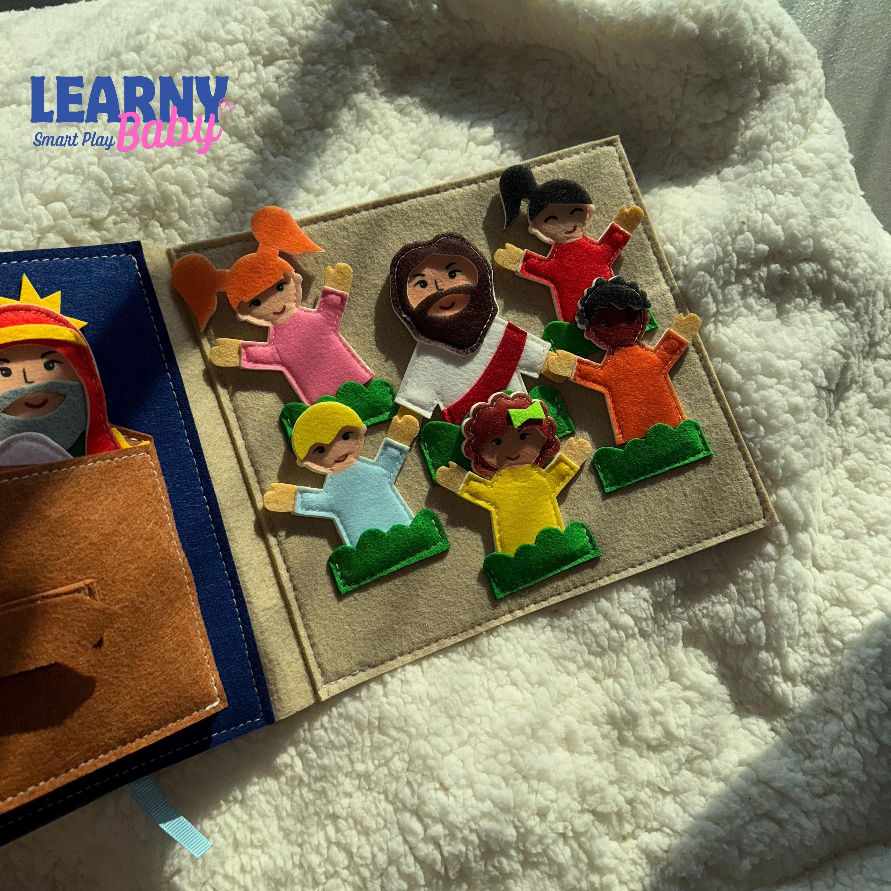 My Bible Felt Quiet Book for Toddlers – Christian Busy Book, Montessori Soft Activity Book for Kids