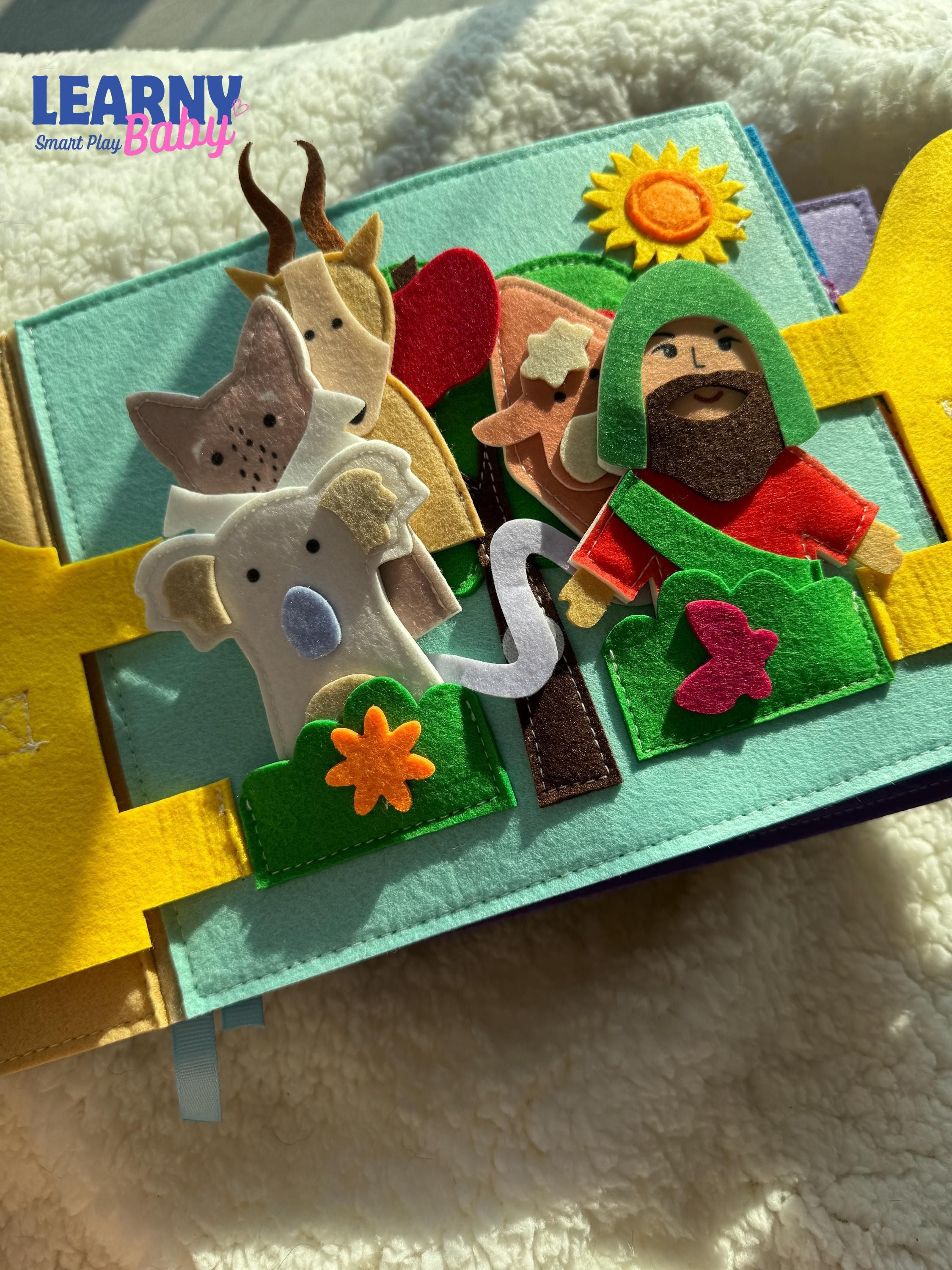 My Bible Felt Quiet Book for Toddlers – Christian Busy Book, Montessori Soft Activity Book for Kids