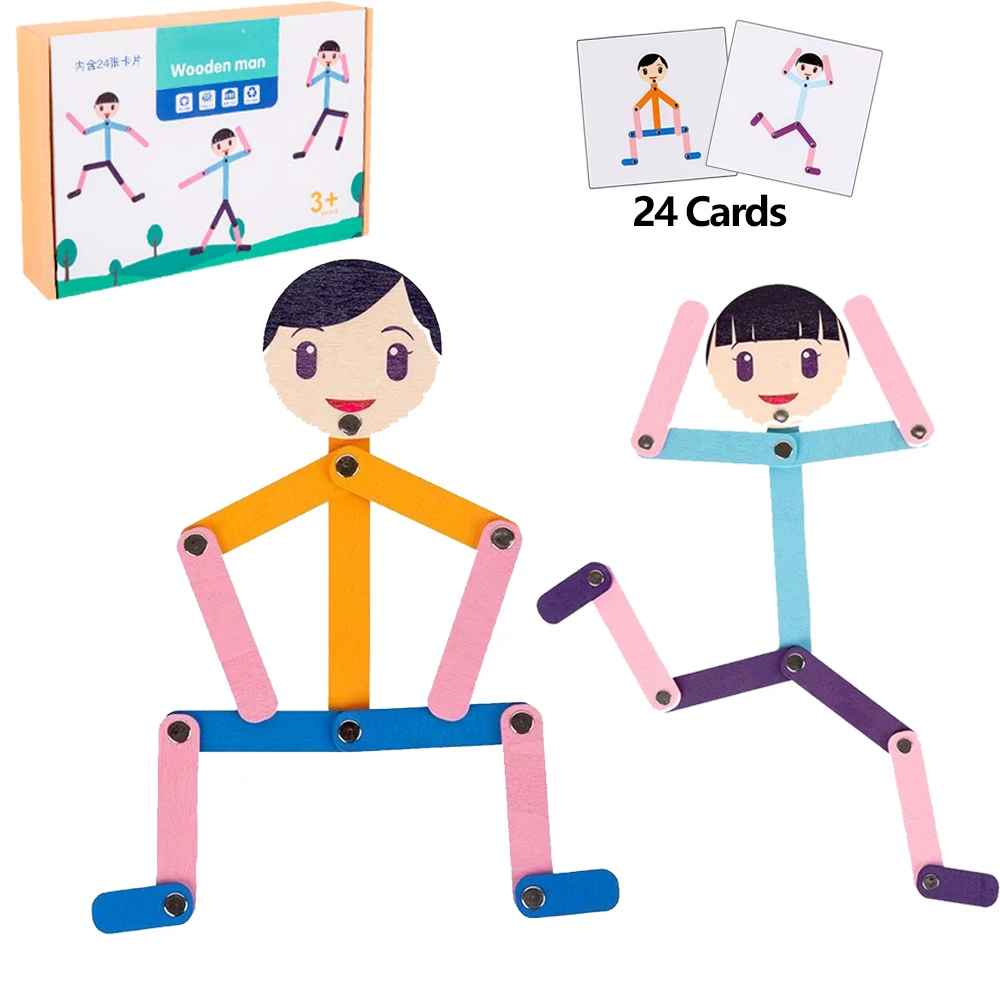 Creative Pose Matching Puzzle – Fine Motor & Logical Thinking Educational Game (Ages 3+)