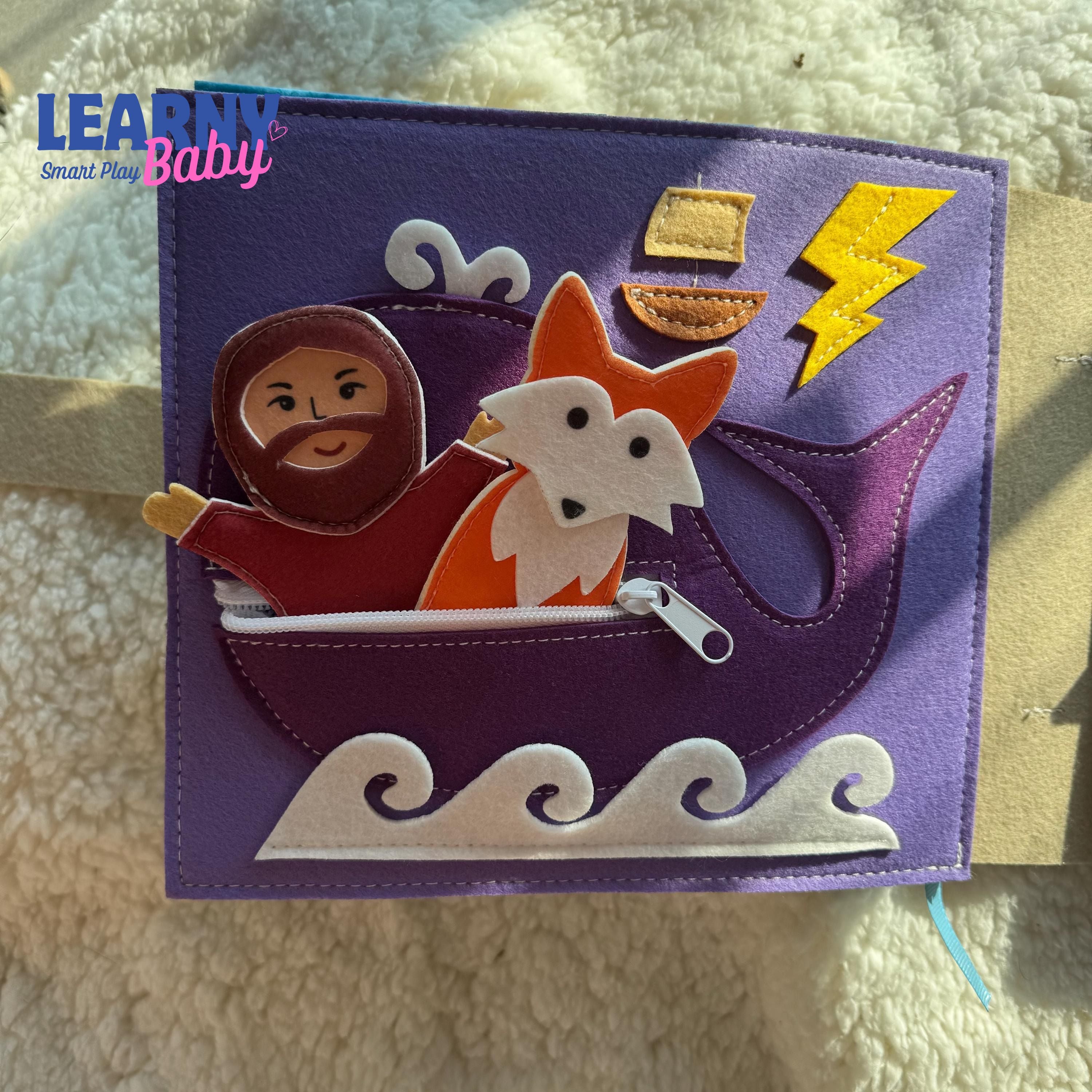 My Bible Felt Quiet Book for Toddlers – Christian Busy Book, Montessori Soft Activity Book for Kids