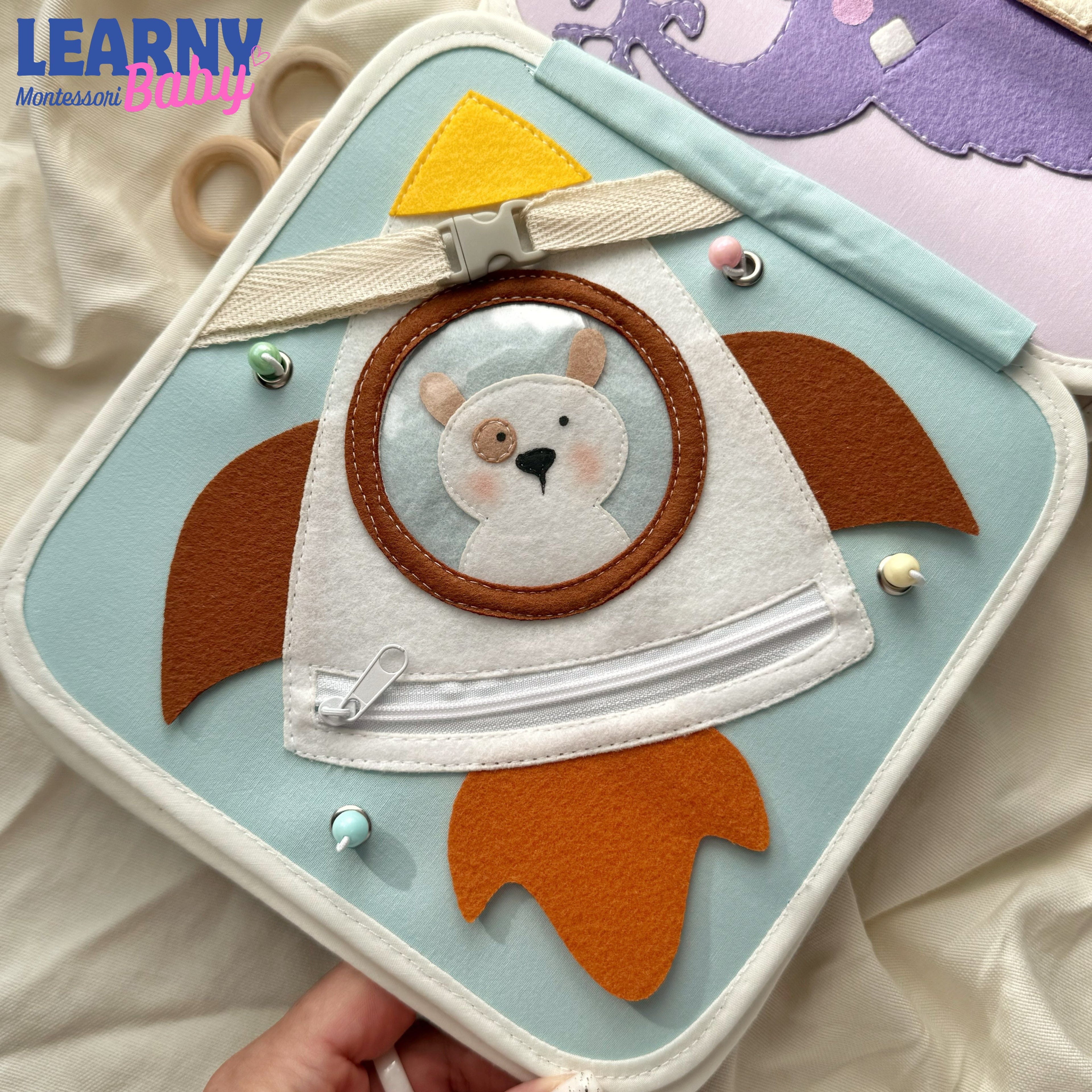 Space Quiet Book for Toddlers, Outer Space Busy Book, Montessori Travel Toy, Educational Sensory Activity Book, Space Gift for Kids