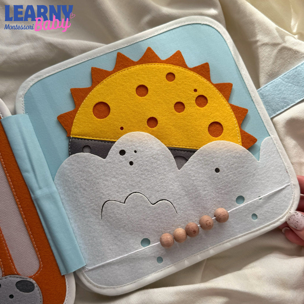 Space Quiet Book for Toddlers, Outer Space Busy Book, Montessori Travel Toy, Educational Sensory Activity Book, Space Gift for Kids