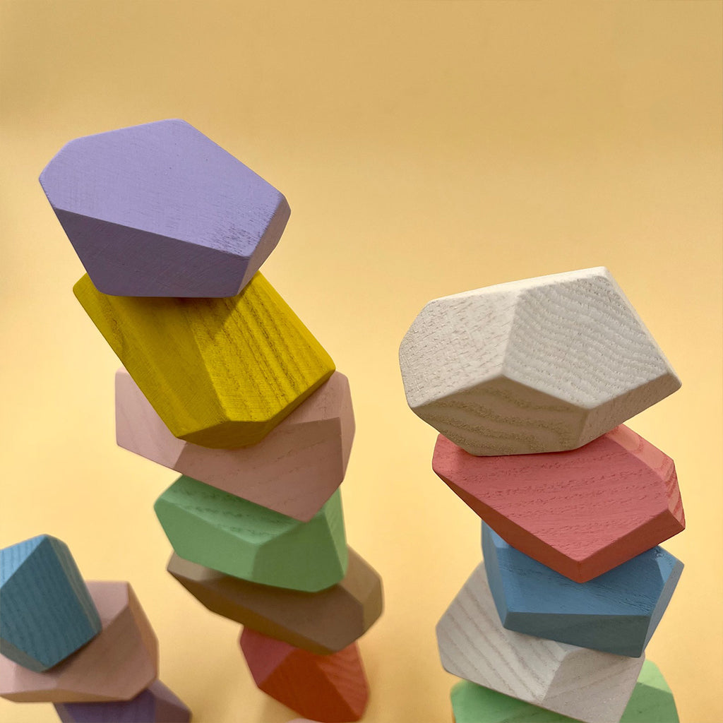 Wooden Balancing Stones Toy – Montessori Tumi-Ishi Balance Blocks | Creative Stacking & Fine Motor Skills, Ages 2–6