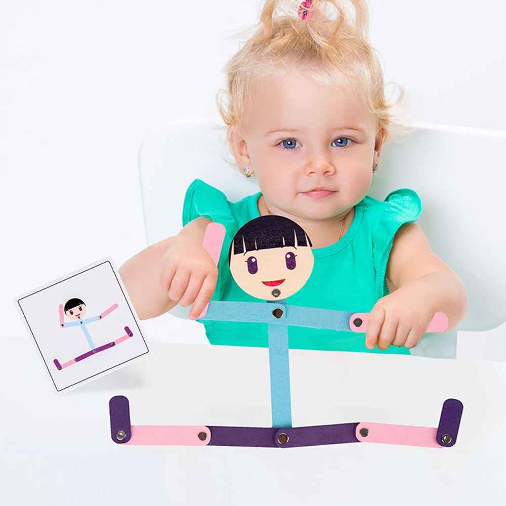 Creative Pose Matching Puzzle – Fine Motor & Logical Thinking Educational Game (Ages 3+)