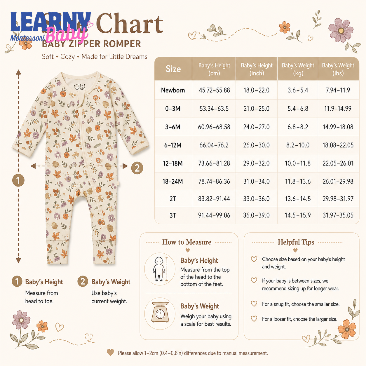 Beige Bunny Bamboo Zippy Footie – Neutral Baby Pajamas
