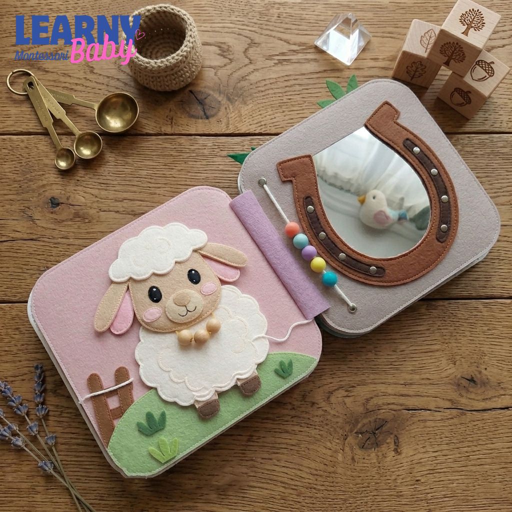 Personalized Cowboy Busy Book for Toddler, Felt Quiet Book, Montessori Activity Book, Baby Boy Western Toy, 1st Birthday Gift QBLB52