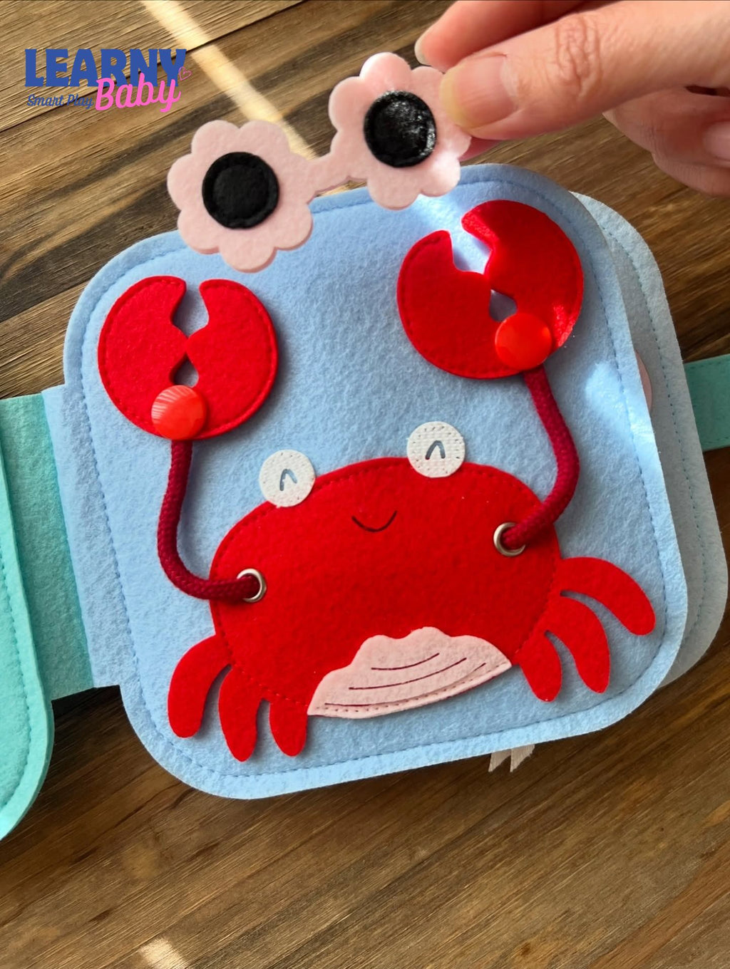 Ocean Clownfish Quiet Book – Educational Felt Activity Book for Toddlers, Montessori Soft Activity Book for Kids