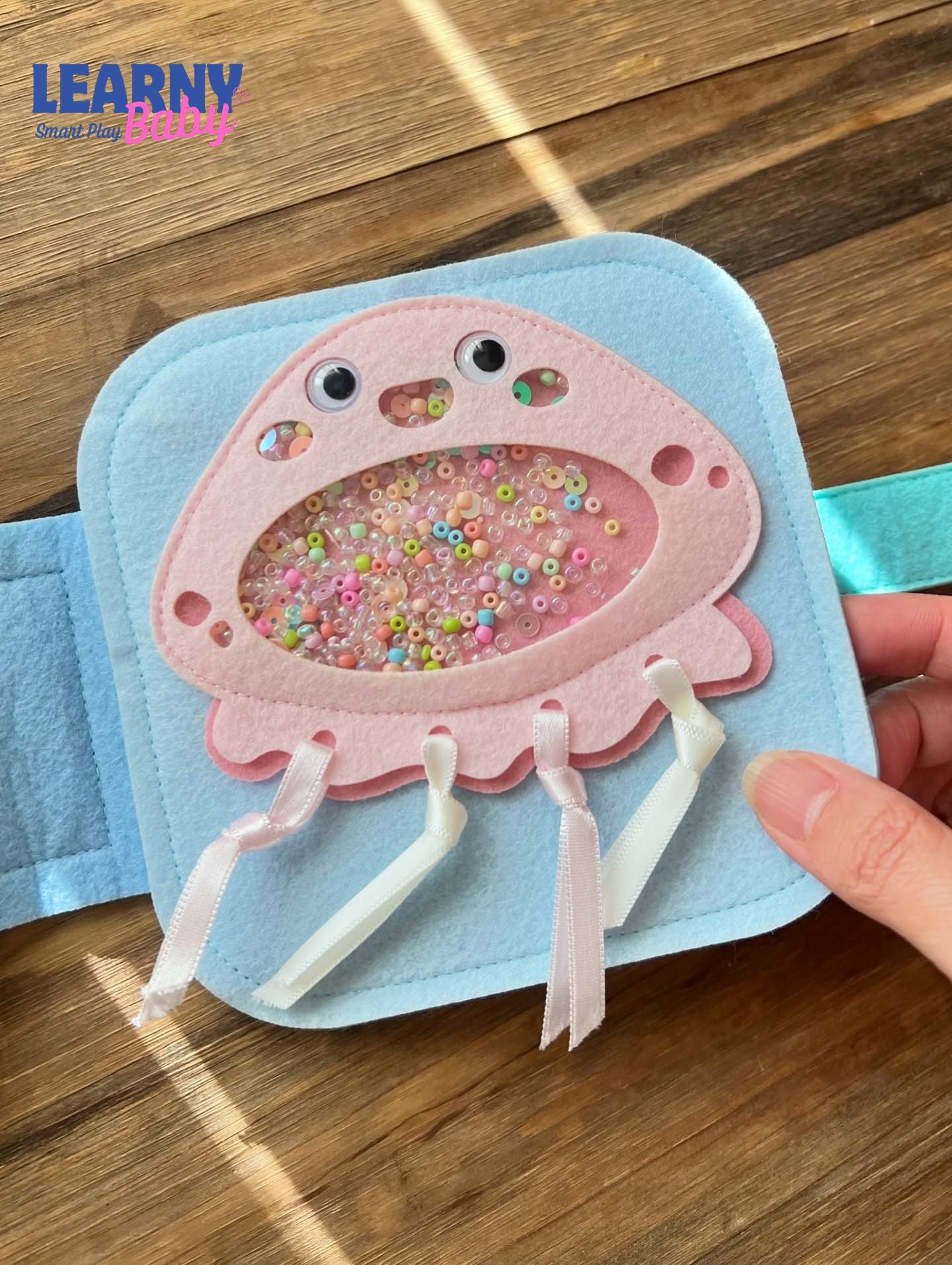 Ocean Clownfish Quiet Book – Educational Felt Activity Book for Toddlers, Montessori Soft Activity Book for Kids