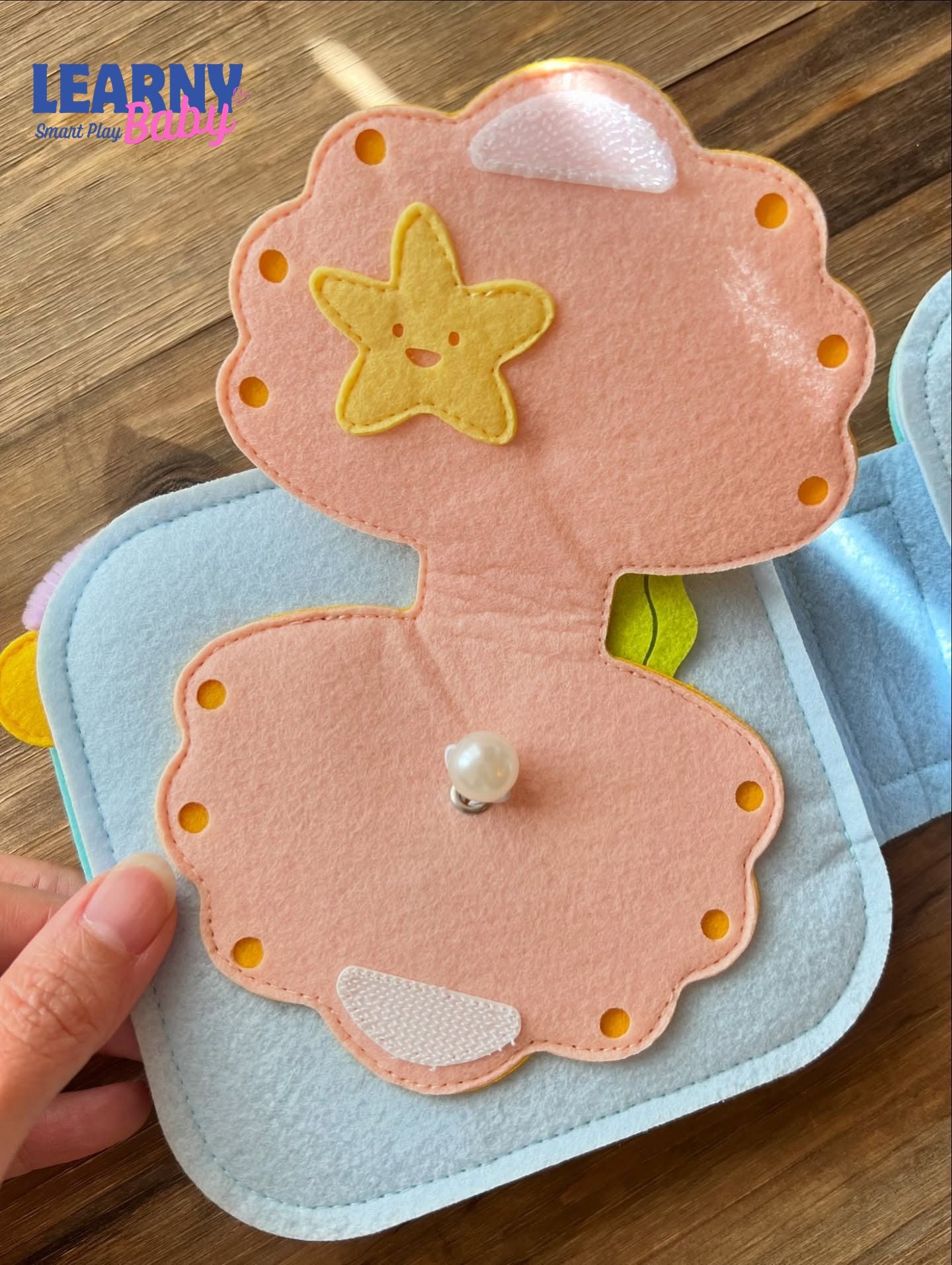 Ocean Clownfish Quiet Book – Educational Felt Activity Book for Toddlers, Montessori Soft Activity Book for Kids