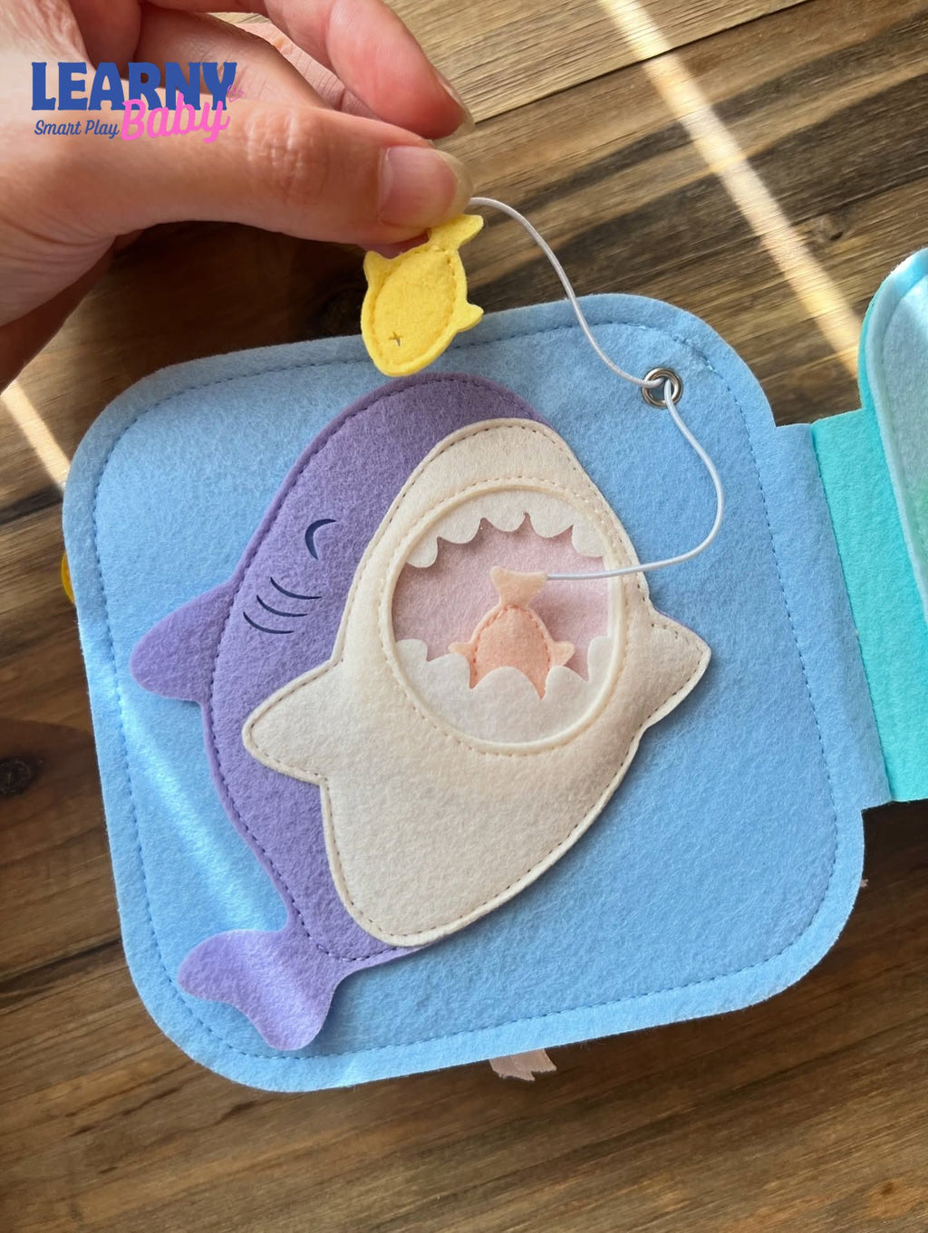 Ocean Clownfish Quiet Book – Educational Felt Activity Book for Toddlers, Montessori Soft Activity Book for Kids