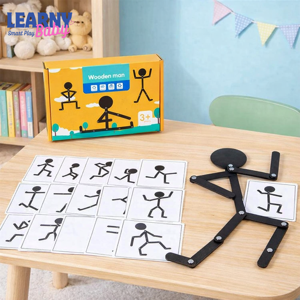 Creative Pose Matching Puzzle – Fine Motor & Logical Thinking Educational Game (Ages 3+)
