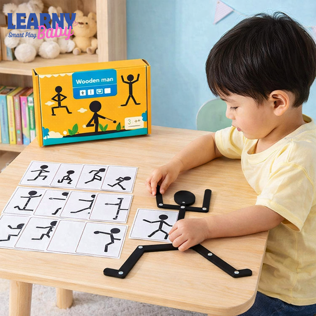 Creative Pose Matching Puzzle – Fine Motor & Logical Thinking Educational Game (Ages 3+)