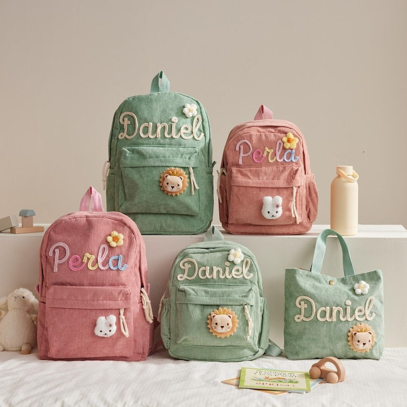 Custom Small Backpack and Handbag Set · Back to School Gifts · First Day of School · Personalized Gift for Kids and Toddlers · Daycare Bags