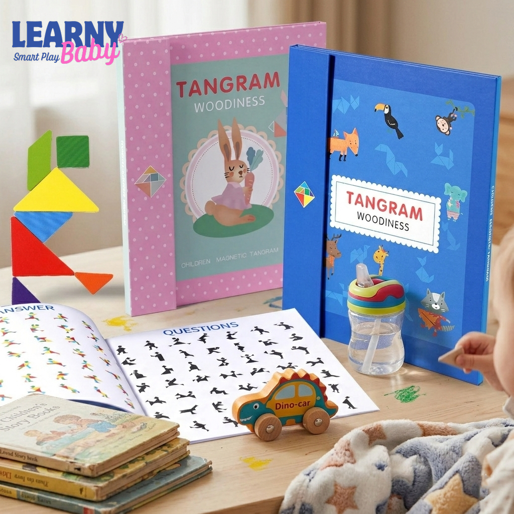 Montessori Geometry Brain Teaser – Travel-Friendly Logical Thinking & Shape Matching Game (Ages 4+)