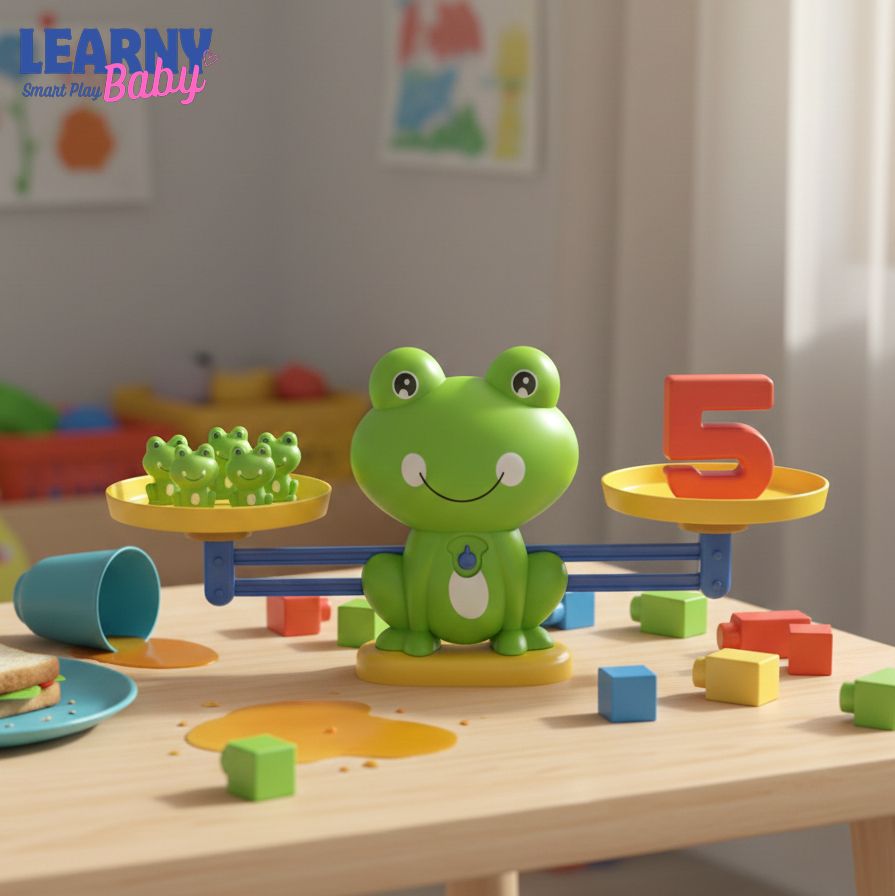 Montessori Frog Balance Math Toy for Kids – Educational Addition & Subtraction Learning Scale for Early Math Skills