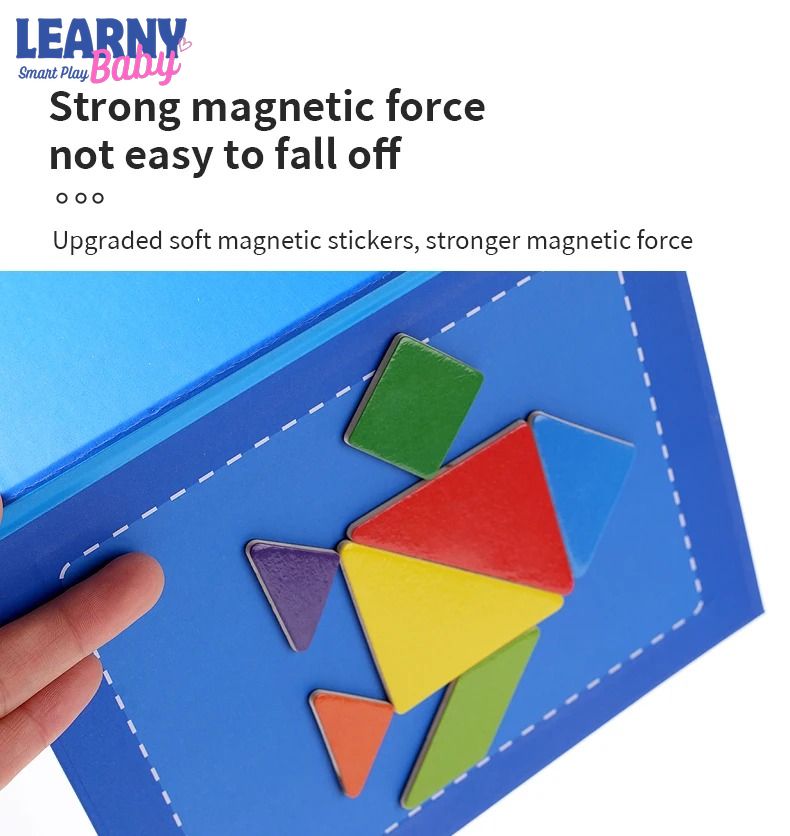Montessori Geometry Brain Teaser – Travel-Friendly Logical Thinking & Shape Matching Game (Ages 4+)