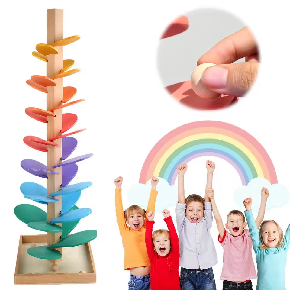 Colorful Sounding Marble Tree for Fine Motor Skills, Sensory Play & Early Development (Ages 3+)