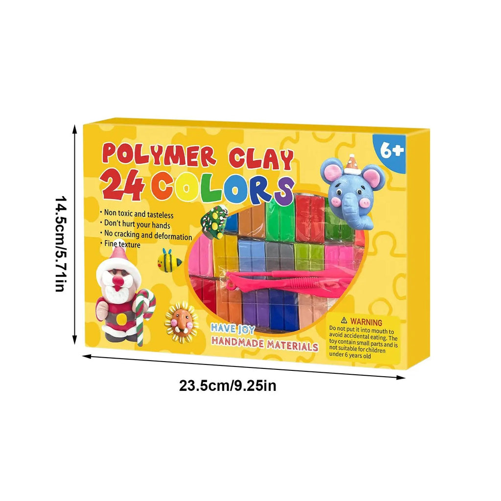 Kids Polymer Clay Craft Kit with Tools, Oven-Bake DIY Jewelry & Accessories, Fine Motor & Creativity, Ages 5 -8
