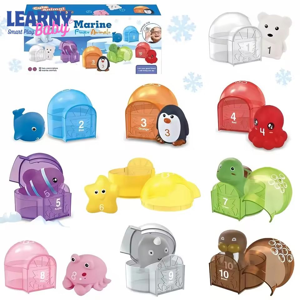 Montessori Color Sorting Train Toy for Toddlers, Farm Animal Counting & Matching Game, Fine Motor Skills Learning Toy, Preschool Educational Gift