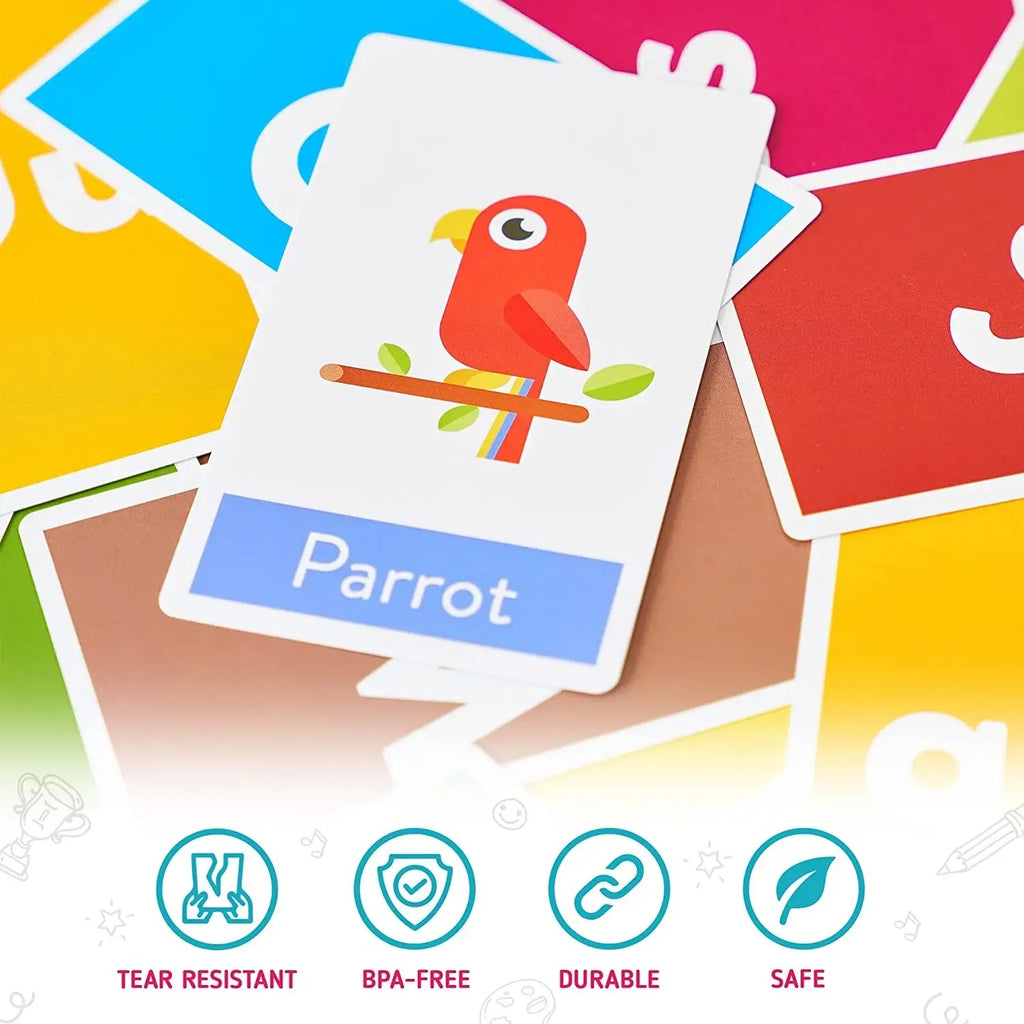 58PCS Montessori Alphabet Flashcards, Early Education Toy for Kids, Shapes, Animals, Learning Games & Puzzles