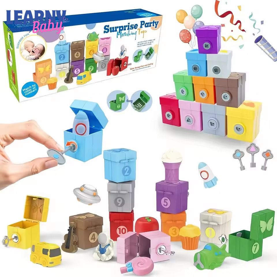 Montessori Color Sorting Train Toy for Toddlers, Farm Animal Counting & Matching Game, Fine Motor Skills Learning Toy, Preschool Educational Gift