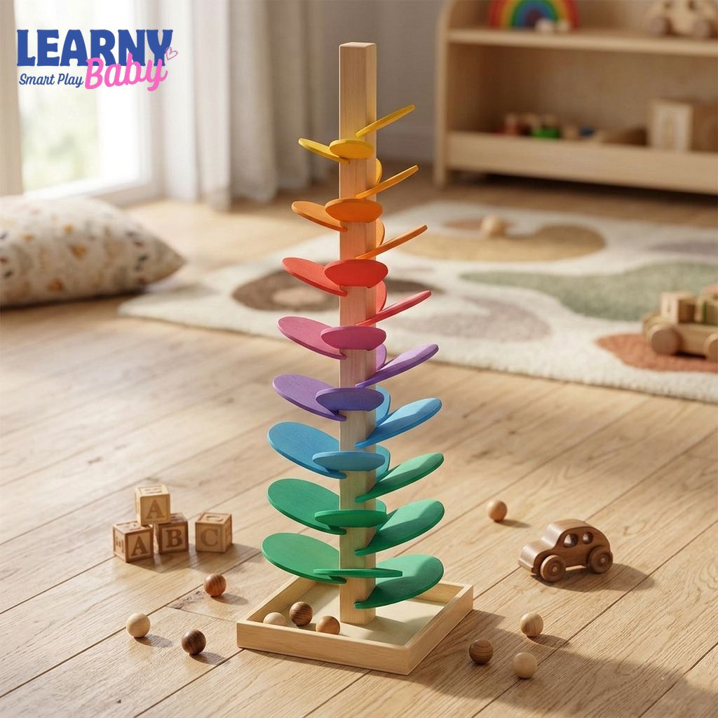 Colorful Sounding Marble Tree for Fine Motor Skills, Sensory Play & Early Development (Ages 3+)