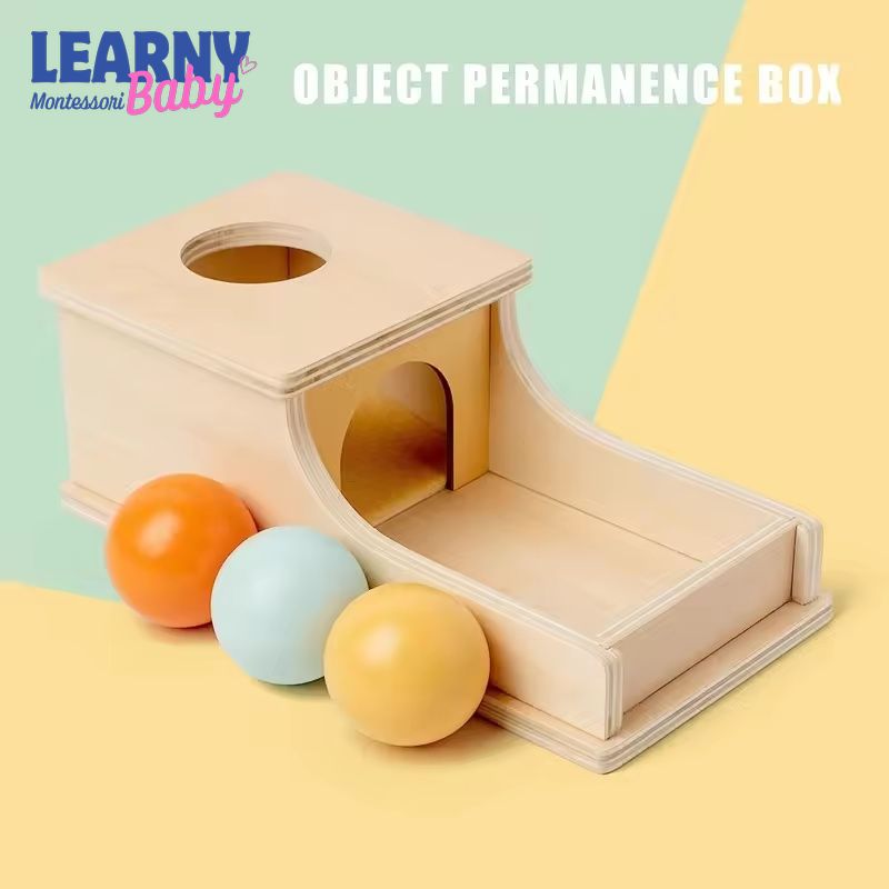 Montessori Wooden Ball Drop Box Toy, Preschool Fine Motor Skills Game, Early Learning Educational Toy for Toddlers and Kids