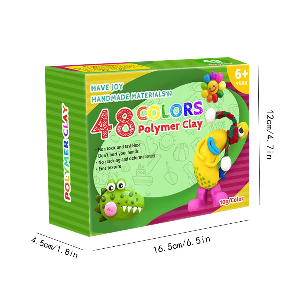 Kids Polymer Clay Craft Kit with Tools, Oven-Bake DIY Jewelry & Accessories, Fine Motor & Creativity, Ages 5 -8