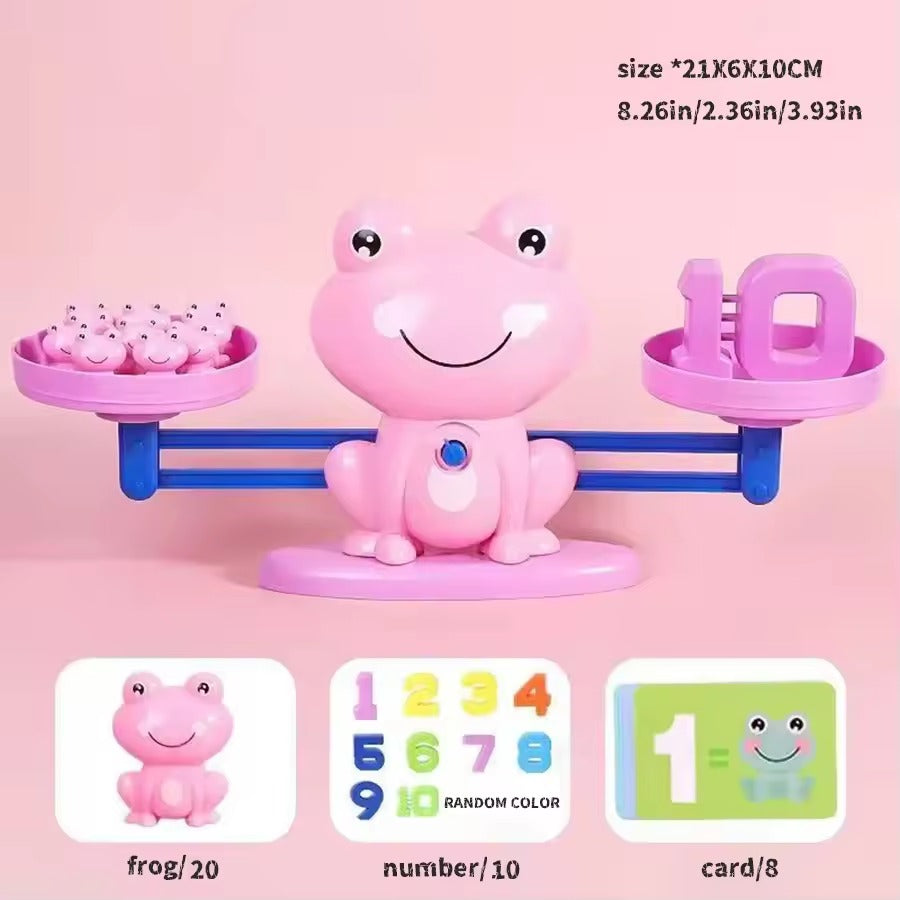 Montessori Frog Balance Math Toy for Kids – Educational Addition & Subtraction Learning Scale for Early Math Skills