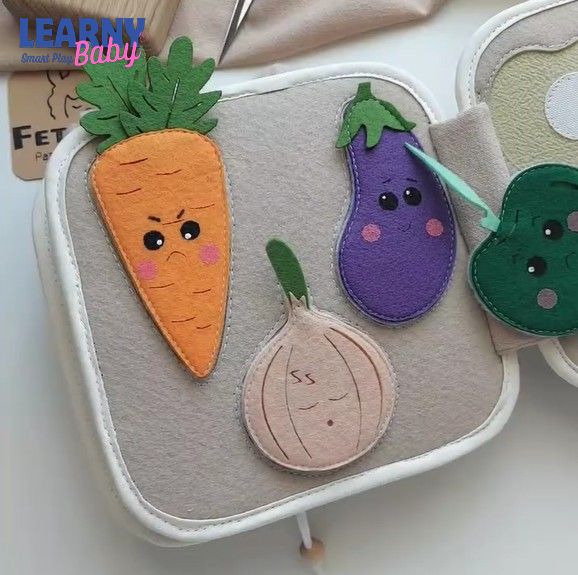 Personalized Mini Felt Quiet Book for Toddlers, Montessori Busy Book, Sensory Travel Toy, Fine Motor Activity Book, Screen-Free Gift for Kids 1-4