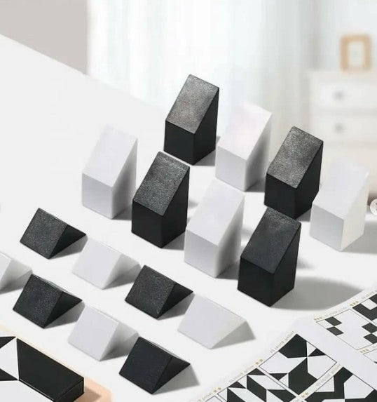 Wooden Logic Puzzle Toy for Kids, Montessori Spatial Thinking Game with 80 Challenges, Brain Training Ages 5–10