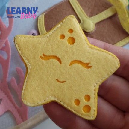 Personalized Bear Busy Book, Montessori Quiet Book for Toddlers, Sensory Learning Toy, Travel Activity Book QBLB63