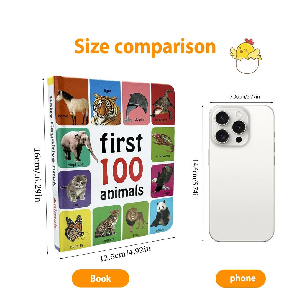 0–2 Years Baby English Cognitive Board Book – Early Learning Encyclopedia for Toddlers, First Words & Numbers Educational Gift