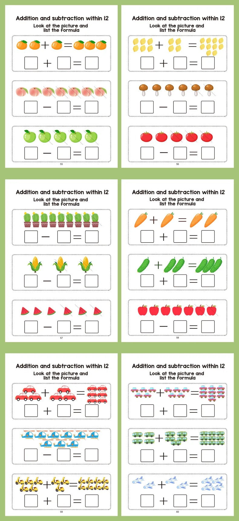 64-Page Preschool Math Workbook: Number Tracing, Addition & Subtraction for Kids 3+, Early Education Activities, Fun Illustrations