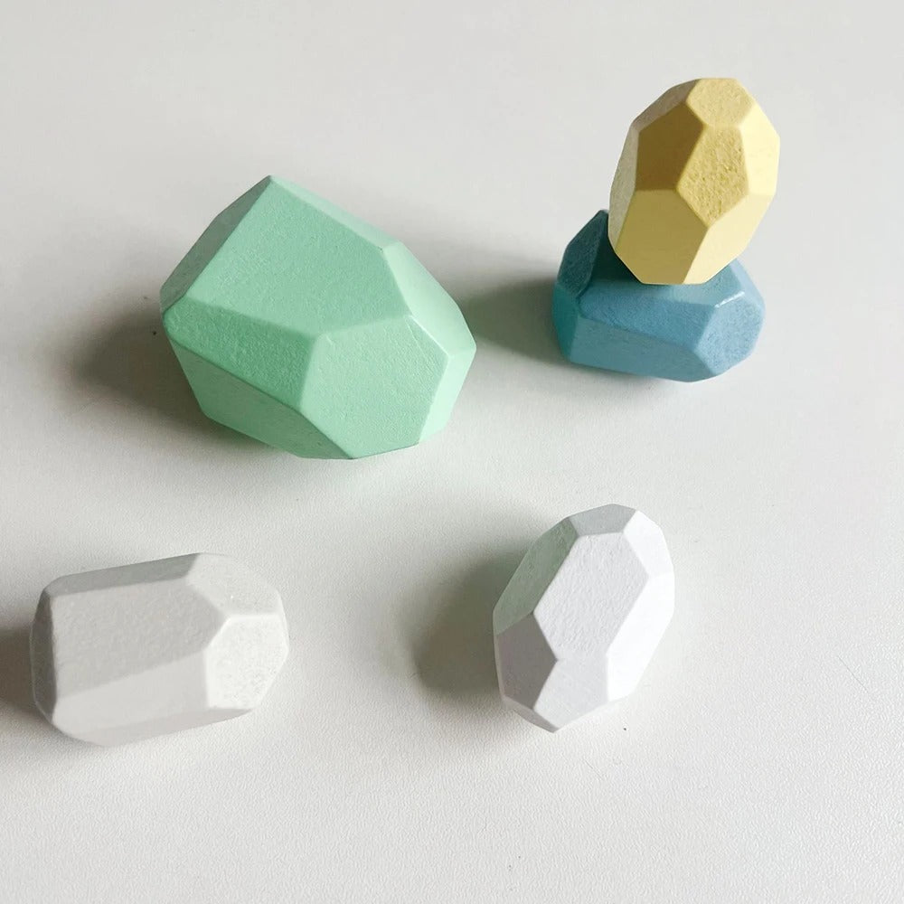 Wooden Balancing Stones Toy – Montessori Tumi-Ishi Balance Blocks | Creative Stacking & Fine Motor Skills, Ages 2–6