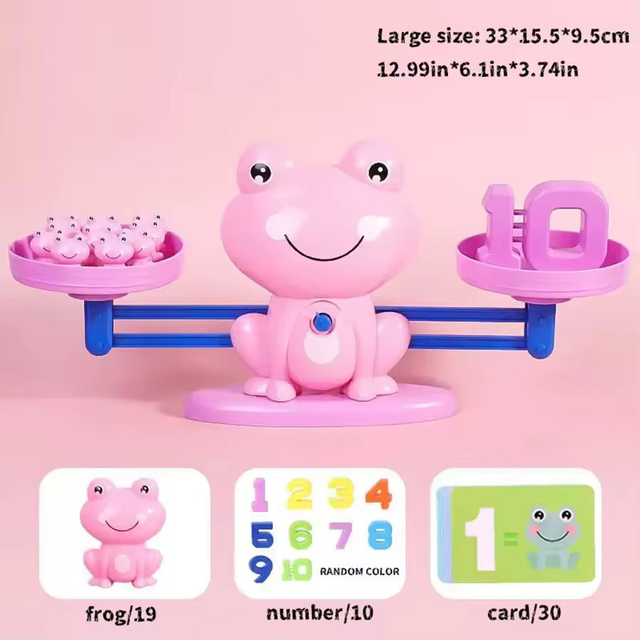Montessori Frog Balance Math Toy for Kids – Educational Addition & Subtraction Learning Scale for Early Math Skills