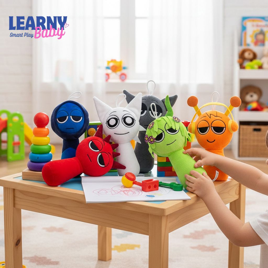 Sprunki Plush Toy – Soft Stuffed Sprunki Doll Cartoon Pillow for Kids, Birthday & Christmas Gift