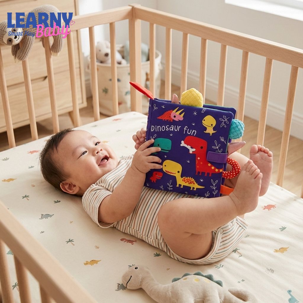 Montessori Sensory Crinkle Book for Infants 0–36 Months – Parent-Child Interactive Early Learning Toy