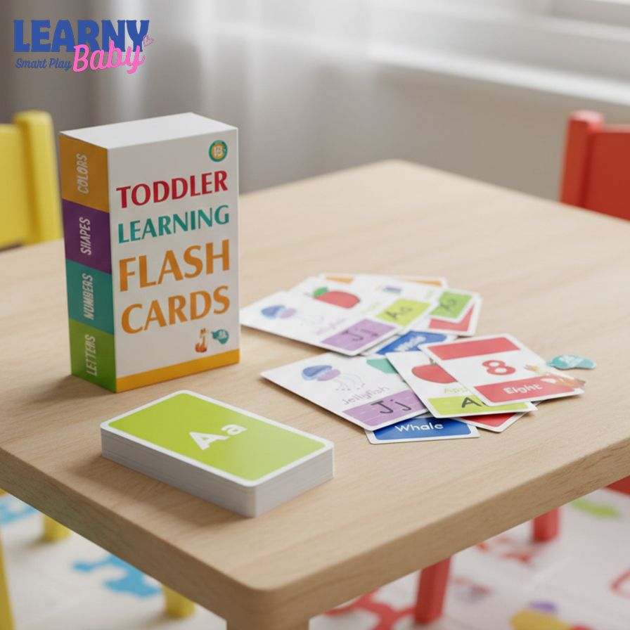 58PCS Montessori Alphabet Flashcards, Early Education Toy for Kids, Shapes, Animals, Learning Games & Puzzles