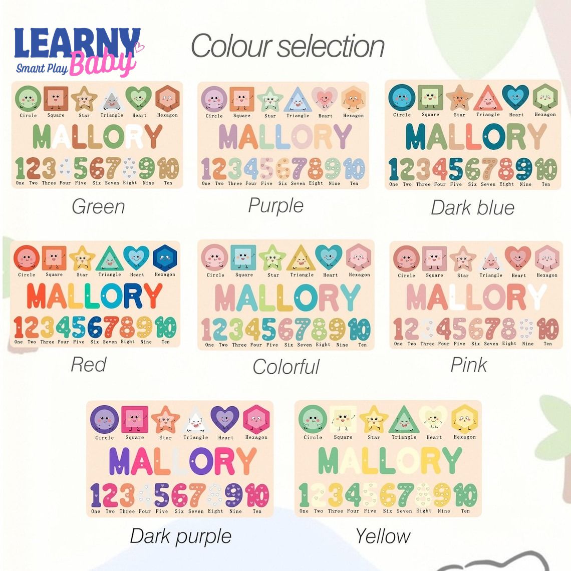 Wooden Busy Board with Geometric, Baby Name Puzzle, First Christmas Gift, Personalised baby gifts, Unique New Baby Gift BBLB14